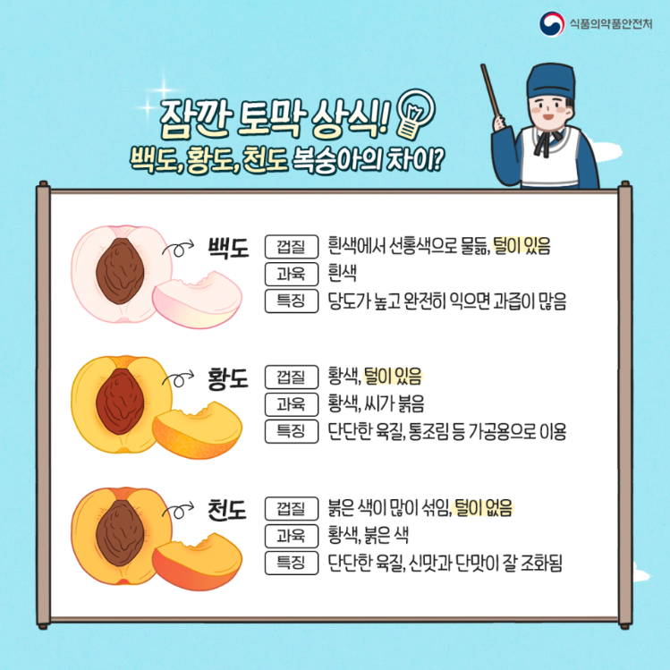 복숭아 설명 세번쨰 페이지 입니다.