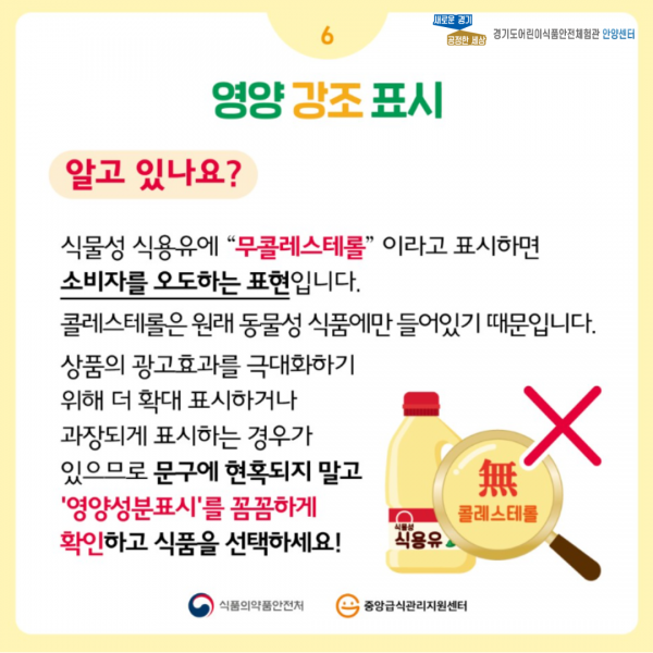 영양표시를 보면 건강이 보여요 설명 6페이지 입니다.